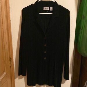 Chico's Black Button-Up Blouse